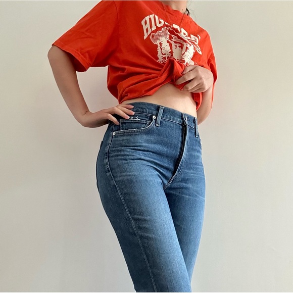 Citizens of Humanity Demy Cropped Flare Denim - 26 - Picture 3 of 12